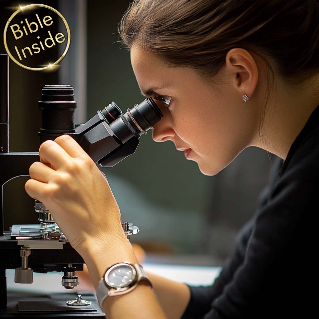 The Engraved Bible Revolution: Traditional Religious Jewelry vs. Nano Bible Jewelry Engraved Bible Examination Under Precision Microscope from My Nano Jewelry