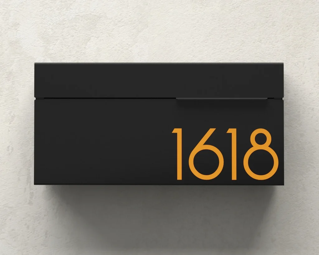 Contemporary Mailbox Numbers Enhancing Visual Identity And Personalized Exterior Design